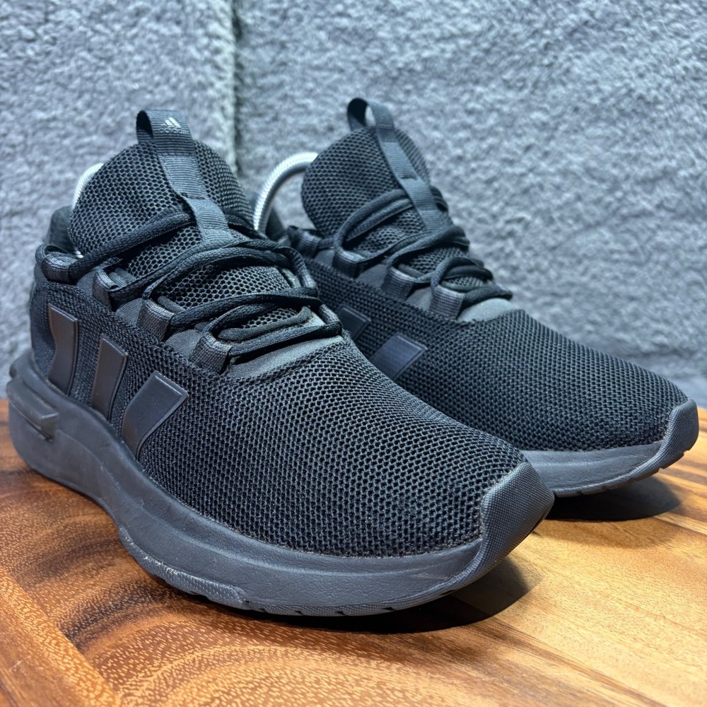 Adidas Racer TR23 Womens Running Shoes Triple Black IG7348 Size 8 - Picture 3 of 12